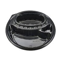 エフピコチューパ 弁当容器 DLサークル2424 黒 本体×8