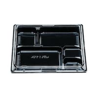エフピコチューパ 弁当容器 松花堂 204 黒セット チューパ×8