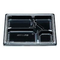 エフピコチューパ 弁当容器 松花堂 205 黒セット チューパ×8