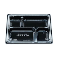 エフピコチューパ 弁当容器 松花堂 202 黒セット チューパ×4