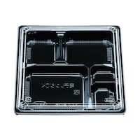 エフピコチューパ 弁当容器 松花堂 206 黒セット チューパ×6