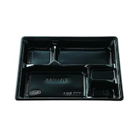 エフピコチューパ 弁当容器 松花堂 204 黒 本体 チューパ×12