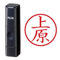 プラス 印鑑 ネーム印 ネームキューブ ブラック 上原 (うえはら) はんこ 浸透印