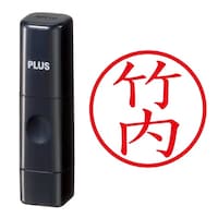 プラス 印鑑 ネーム印 ネームキューブ ブラック 竹内 (たけうち) はんこ 浸透印
