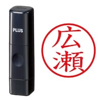 プラス 印鑑 ネーム印 ネームキューブ ブラック 広瀬 (ひろせ) はんこ 浸透印
