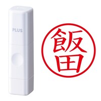 プラス 印鑑 ネーム印 ネームキューブ ホワイト 飯田 (いいだ) はんこ 浸透印