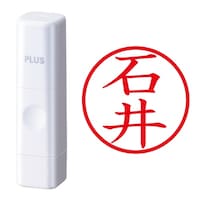 プラス 印鑑 ネーム印 ネームキューブ ホワイト 石井 (いしい) はんこ 浸透印