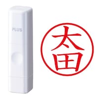 プラス 印鑑 ネーム印 ネームキューブ ホワイト 太田 (おおた) はんこ 浸透印
