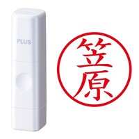 プラス 印鑑 ネーム印 ネームキューブ ホワイト 笠原 (かさはら) はんこ 浸透印
