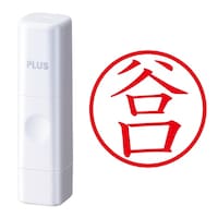 プラス 印鑑 ネーム印 ネームキューブ ホワイト 谷口 (たにぐち) はんこ 浸透印