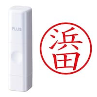 プラス 印鑑 ネーム印 ネームキューブ ホワイト 浜田 (はまだ) はんこ 浸透印