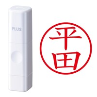 プラス 印鑑 ネーム印 ネームキューブ ホワイト 平田 (ひらた) はんこ 浸透印