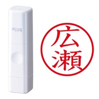 プラス 印鑑 ネーム印 ネームキューブ ホワイト 広瀬 (ひろせ) はんこ 浸透印