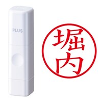 プラス 印鑑 ネーム印 ネームキューブ ホワイト 堀内 (ほりうち) はんこ 浸透印