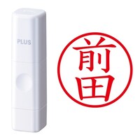 プラス 印鑑 ネーム印 ネームキューブ ホワイト 前田 (まえだ) はんこ 浸透印