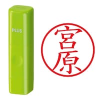 プラス 印鑑 ネーム印 ネームキューブ グリーン 宮原 (みやはら) はんこ 浸透印