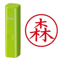 プラス 印鑑 ネーム印 ネームキューブ グリーン 森 (もり) はんこ 浸透印