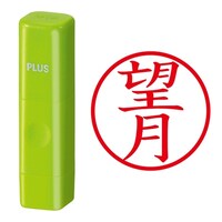 プラス 印鑑 ネーム印 ネームキューブ グリーン 望月 (もちづき) はんこ 浸透印
