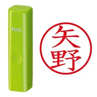プラス 印鑑 ネーム印 ネームキューブ グリーン 矢野 (やの) はんこ 浸透印