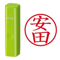 プラス 印鑑 ネーム印 ネームキューブ グリーン 安田 (やすだ) はんこ 浸透印