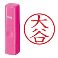 プラス 印鑑 ネーム印 ネームキューブ ピンク 大谷 (おおたに) はんこ 浸透印