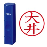 プラス 印鑑 ネーム印 ネームキューブ ブルー 大井 (おおい) はんこ 浸透印