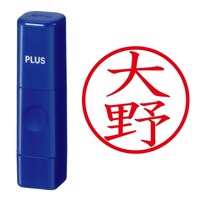 プラス 印鑑 ネーム印 ネームキューブ ブルー 大野 (おおの) はんこ 浸透印