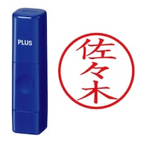プラス 印鑑 ネーム印 ネームキューブ ブルー 佐々木 (ささき) はんこ 浸透印