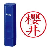 プラス 印鑑 ネーム印 ネームキューブ ブルー 櫻井 (さくらい) はんこ 浸透印