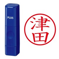 プラス 印鑑 ネーム印 ネームキューブ ブルー 津田 (つだ) はんこ 浸透印