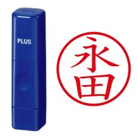 プラス 印鑑 ネーム印 ネームキューブ ブルー 永田 (ながた) はんこ 浸透印