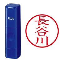 プラス 印鑑 ネーム印 ネームキューブ ブルー 長谷川 (はせがわ) はんこ 浸透印