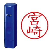 プラス 印鑑 ネーム印 ネームキューブ ブルー 宮崎 (みやざき) はんこ 浸透印