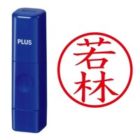 プラス 印鑑 ネーム印 ネームキューブ ブルー 若林 (わかばやし) はんこ 浸透印