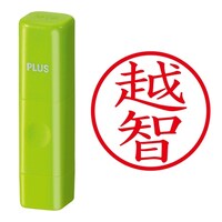 プラス 印鑑 ネーム印 ネームキューブ グリーン 越智 (おち) はんこ 浸透印