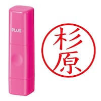 プラス 印鑑 ネーム印 ネームキューブ ピンク 杉原 (すぎはら) はんこ 浸透印