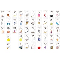 オータケ カタカナカード(イラスト入り)