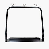 sanwa さすまたスタンド 3本収納 ブラック