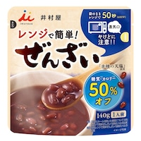 井村屋 井村屋 レンジで簡単糖質・カロリー50%オフぜんざい 140g×30個