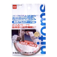 ニトムズ ニトムズ(Nitoms) 耐熱アルミテープ38 高温 配管 補修 ストーブ 幅38mm×長さ4m×厚さ0.12mm M8010