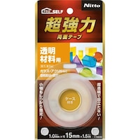 ニトムズ 超強力両面テプ透明材料用15X1.5×5