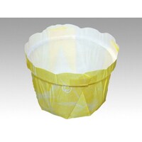 平野紙器 フラワーポットφ65JP 和紙柄イエロー×30