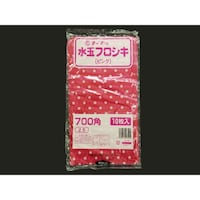 中川製袋化工 水玉フロシキ 700角 ピンク×100