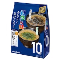マルコメ フリーズドライ顆粒 料亭の味 あおさと黒ばらのり 10食入×3
