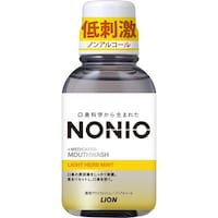 ライオン マウスウォッシュ NONIO ノニオ ライトハーブミント ノンアルコール 低刺激 80mL 口臭対策 医薬部外品 ライオン 795615 1個