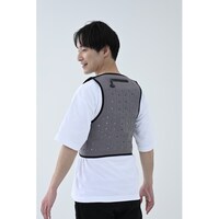山善 水冷式ベスト みずフィット 気化熱式 暑熱対策 バッテリー不要 水を注ぐだけで即冷感 フリーサイズ