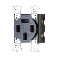 明工社 接地3P 30A 埋込コンセント(黒) MU2815