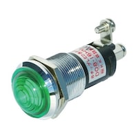 サカズメセイサクシ ランプ交換型超高輝度LED表示灯(AC200V接続) 緑 Φ16 DO816HMJAC200VG/G