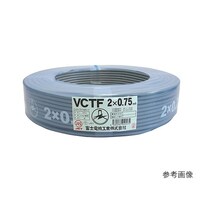 富士電線工業 ビニル絶縁ビニルシースキャブタイヤ丸型コード 30m巻 VCTF 0.75SQX 6C