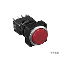 IDEC Φ25フラッシュシルエットスイッチLWシリーズ照光押ボタンスイッチ(丸形突形レンズ)メタルベゼル LW6MLA2C33VY